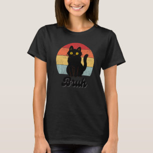 Camiseta Meme dizendo Bruh com Gatos Antigos Irmãos Meninos