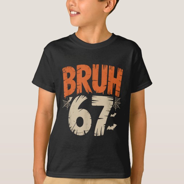 Camiseta Meme do Bruh Halloween 67  (Frente)
