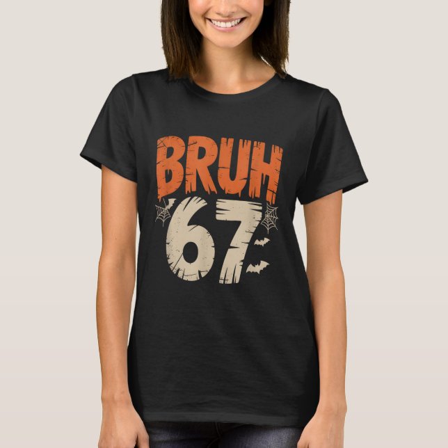Camiseta Meme do Bruh Halloween 67 (Frente)