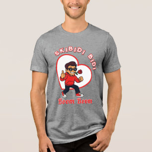 Camiseta Meme do Dia dos Namorados Skibidi Bidi Boom Boom -