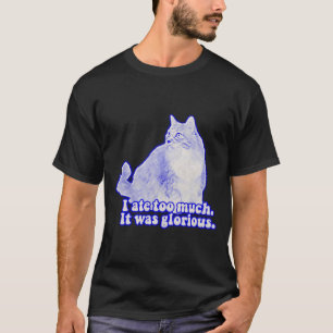 Camiseta Meme do gato mal-humorado para donos de gatos e am