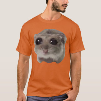 Camiseta Meme do Hamster Triste família amigos engraçados