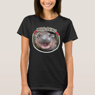 Camiseta Meme do Hipopótamo Feliz Moo Deng
