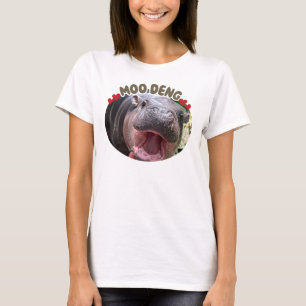Camiseta Meme do Hipopótamo Feliz Moo Deng