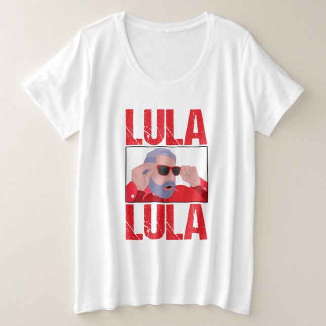 Camiseta Meme do Lula de Óculos de Sol (Frente do Design)
