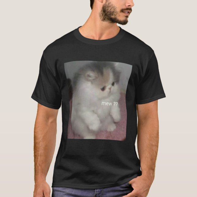 Camiseta meme do miado de gato (Frente)