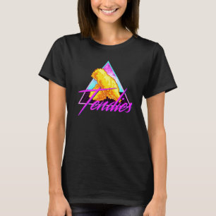 Camiseta Meme do posto do frango Vaporwave dos anos 80