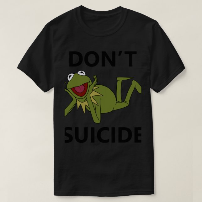 Camiseta Meme Dont Kermit Suicídio (Frente do Design)