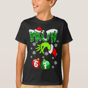 Camiseta Meme Engraçado Bruh 6-7 Família Correspondente Nat