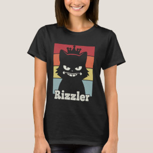 Camiseta Meme Engraçado Com Rizz Rizzler e Gato para O Rizz