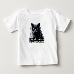 Camiseta Meme engraçado de gato mal-humorado para donos e a