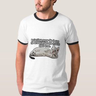 Camiseta Meme engraçado de gato zangado para donos e amante