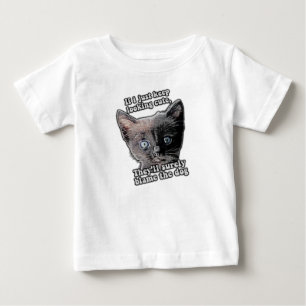 Camiseta Meme engraçado de gato zangado para donos e amante