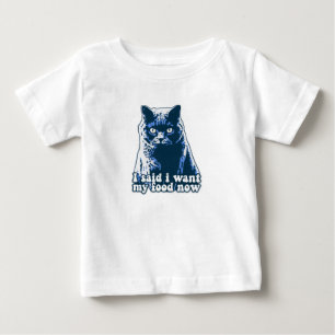 Camiseta Meme engraçado de gato zangado para pessoas e dono