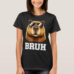 Camiseta Meme engraçado do capivara bruh energia tranquila