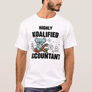 Camiseta Meme engraçado do Contabilista Altamente Koalifica