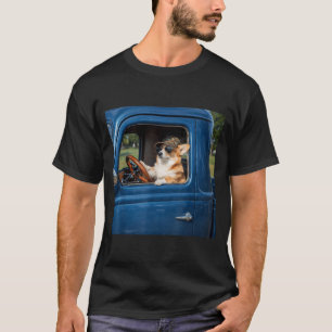 Camiseta Meme Engraçado do Corgi Cachorro Divertido Dirigin