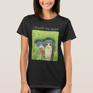 Camiseta Meme Engraçado do Gato Coruja, Rotação Cerebral do