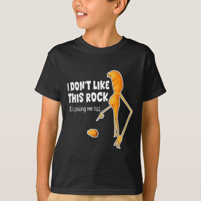 Camiseta Meme engraçado do Marcus The Worm Eu não gosto des (Frente)