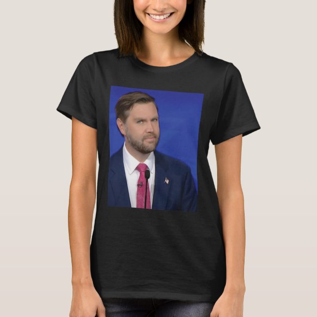Camiseta Meme engraçado do vice-presidente J.d Vance cara d (Frente)