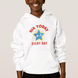 Camiseta Meme Engraçado Seis Hoje 6-7 Todo Dia Aniversário