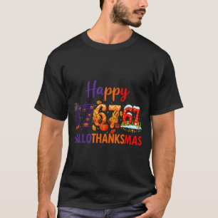Camiseta Meme Hugvyn Six Seven 67 Hallothanksmas Halloween