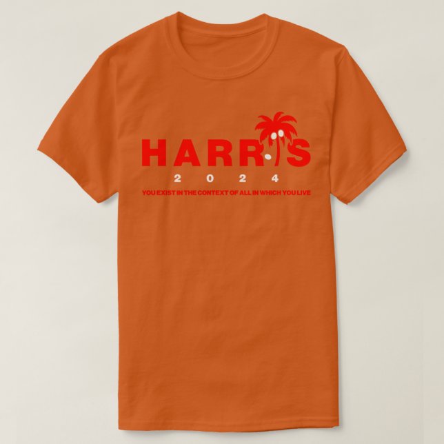 Camiseta Meme Kamala Coconut Tree 2024 (Frente do Design)