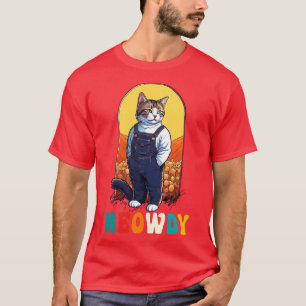 Camiseta Meme Meow Howdy Meowdy