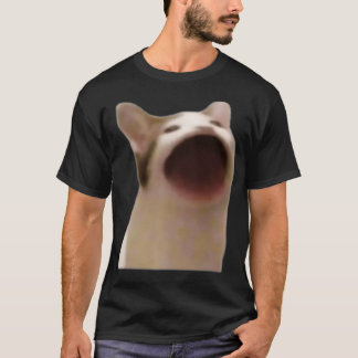 Camiseta Meme Popping Cat Meme Cantando Cat M