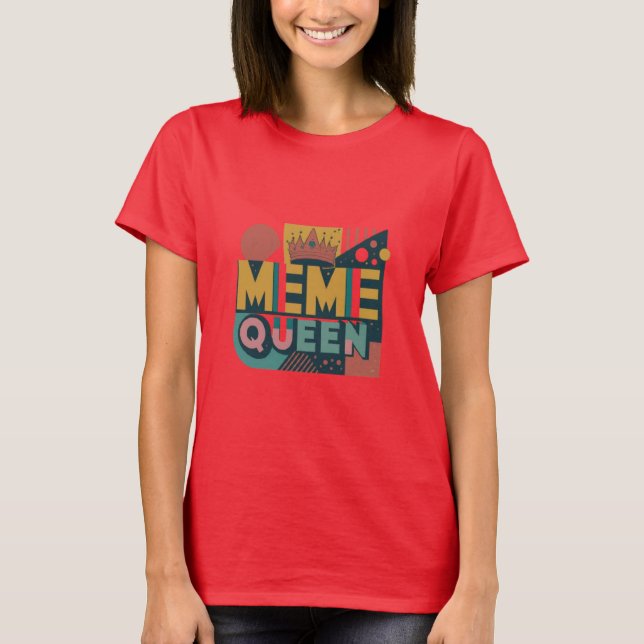 Camiseta Meme Queen Retro (Frente)