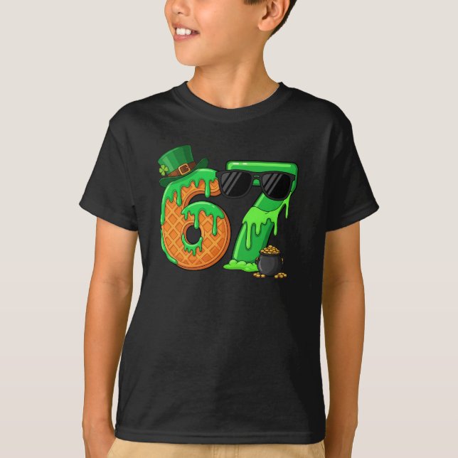 Camiseta meme seis sete dia de São Patrício 2026 (Frente)