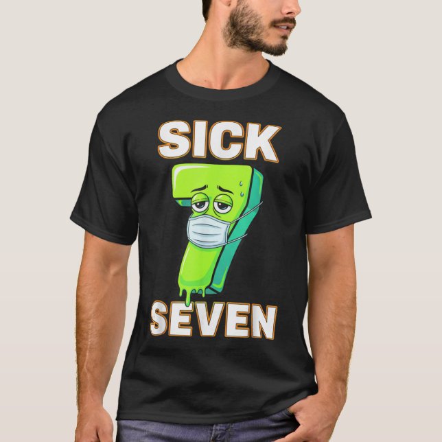 Camiseta Meme Seven Doente Seis Sete Brincadeira D (Frente)