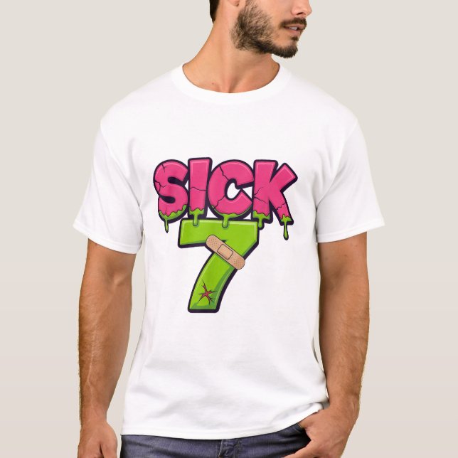 Camiseta Meme Seven Doente Seis Sete Brincadeira D (Frente)