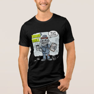 Camiseta Meme Triage Troll-Enfermeira Humor ER Med Arte Grá