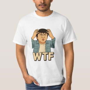 Camiseta Meme WTF de Jackie Chan - Estilo de Arte Ghibli