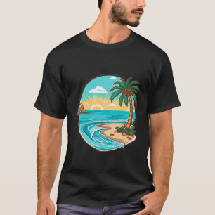 Camiseta Mêmens pretos de praia