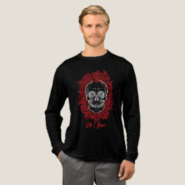 Camiseta Memento Mori! Caveira e Rosas, Desenho Mão