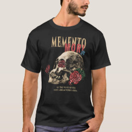 Camiseta Memento Mori - Design Brutalista