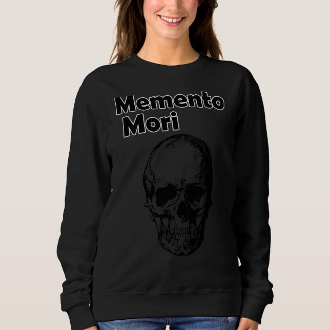 Camiseta Memento Mori Imperador Romano Caveira Latina Frase (Frente)