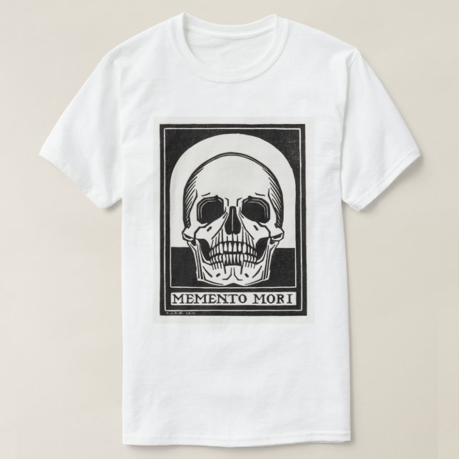 Camiseta Memento Mori Skull (Frente do Design)