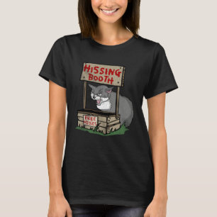 Camiseta Memes de Gato Bravo Silvando Cabine Hisses Grátis 