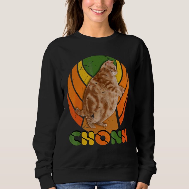 Camiseta Memes de Gato Chonk de Chubby com Sobrepeso (Frente)