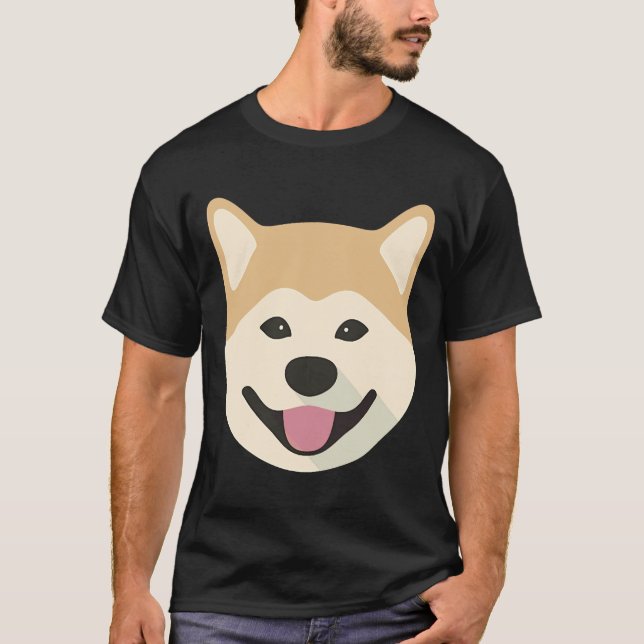 Camiseta Memes Doge Siberian Husky (Frente)