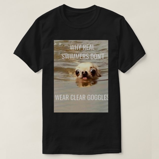 Camiseta memes nadadores (Frente do Design)