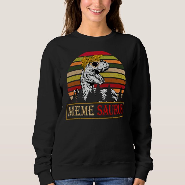 Camiseta Memesaurus Rex Dinosaur Meme Família Saurus (Frente)