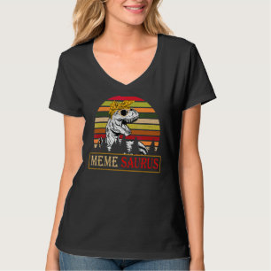 Camiseta Memesaurus Rex Dinosaur Meme Família Saurus