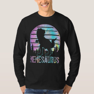 Camiseta Memesaurus Rex Dinosaur Meme Saurus Tye Die Matchi