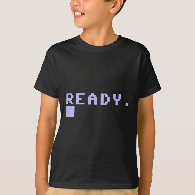 Camiseta Memorando de computador doméstico C64 dos anos 80  (Frente)