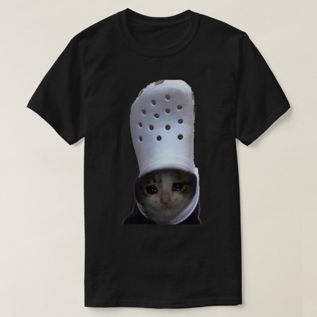 Camiseta Memória Croc Gato Chorando (Frente do Design)