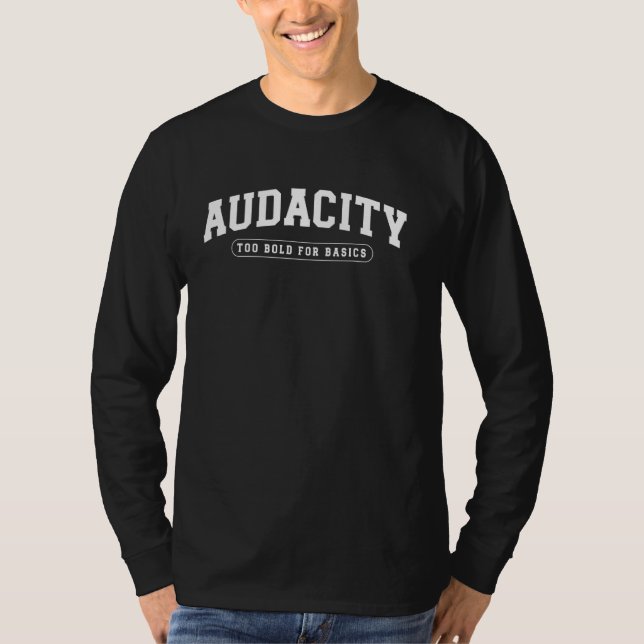 Camiseta Memória de Audacidade Muito Negrito para Básico pa (Frente)